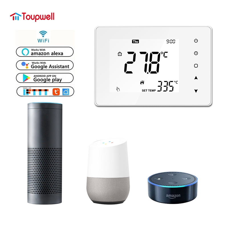 TP818SERIES Large LCD display smart heating thermostat 