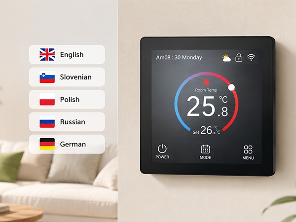 4Inch TFT Colorful Display Touch Screen WIFI Smart Room Thermostat TP01 hot selling in market