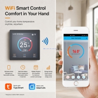 TP01WHPW TFT Customize Colorful Touch Screen Smart WIFI  Underfloor Heating Controller