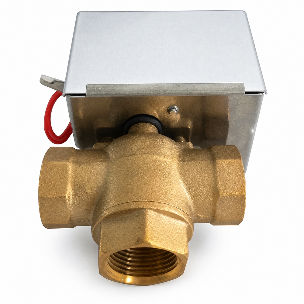 TP20 Series 3-Way Spring Return Motorized Valve for HVAC Bypass Water Control System