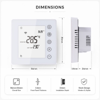TP201  Modbus Rs485  Underfloor Heating Room thermostat 