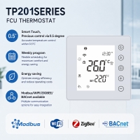  TP201 Series Digital Touch FCU Weekly Programmable Thermostat