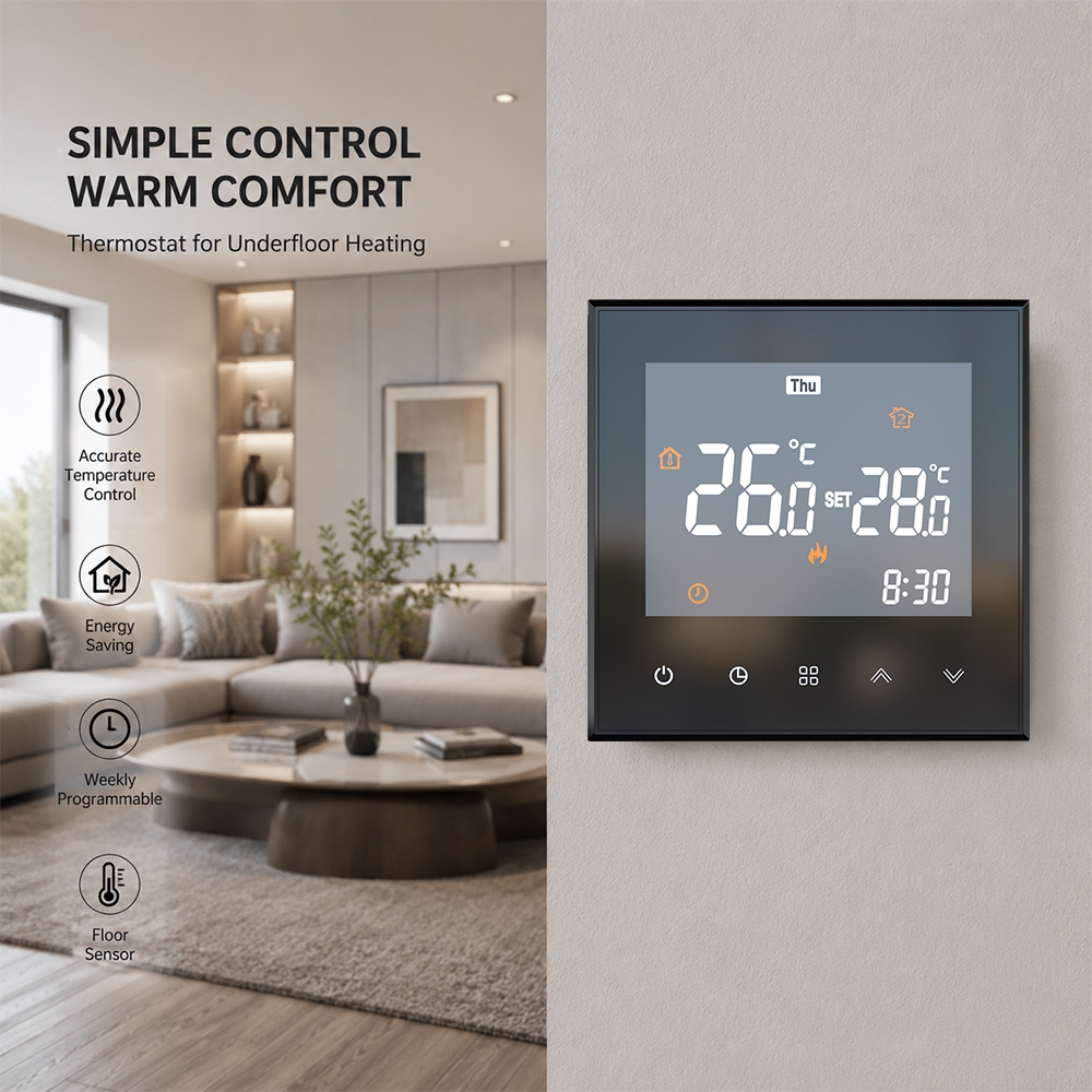 TP501WHP-ZB Zigbee Smart Water Floor Heating Thermostat 