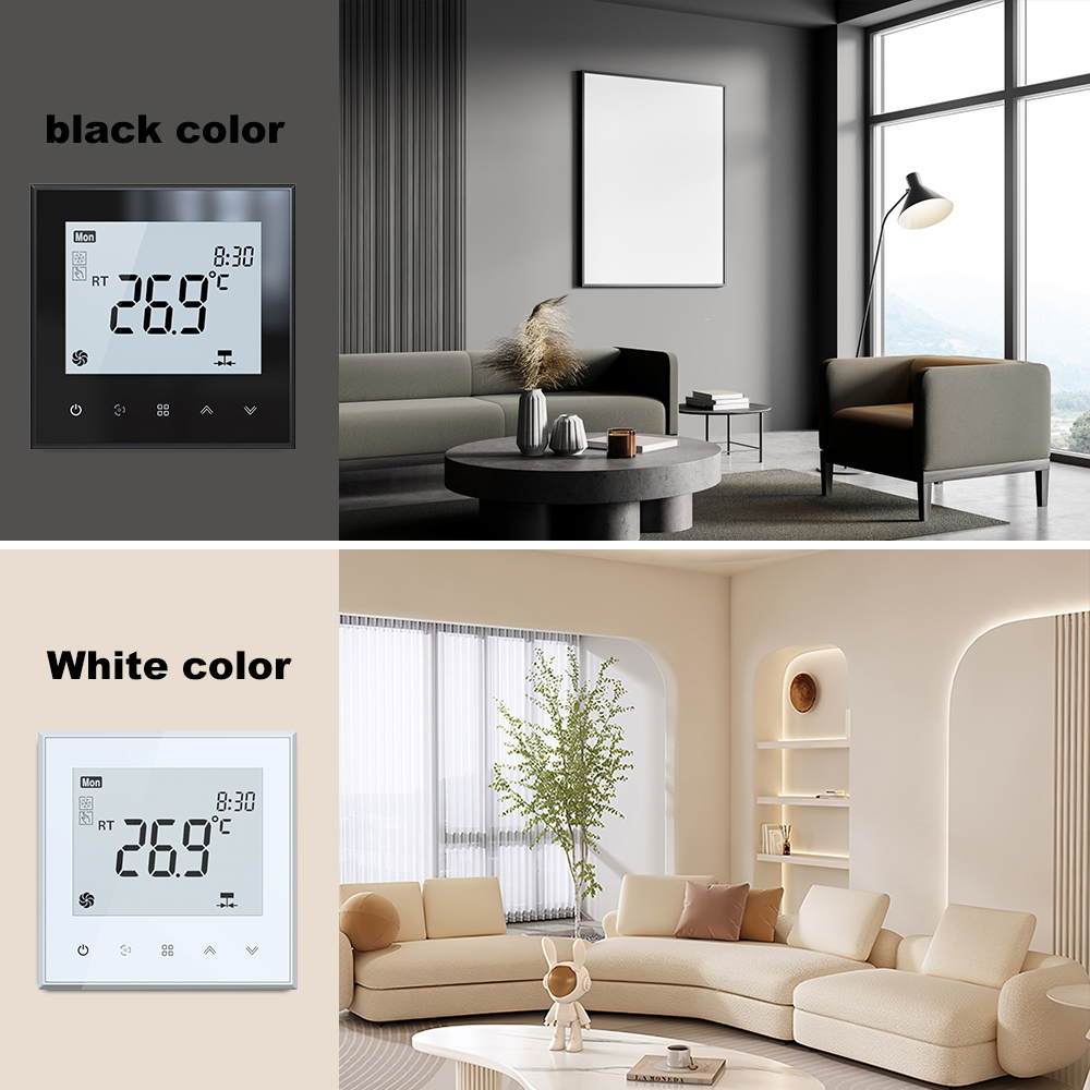 TP505 Series Modbus Touch Type Fan Coil Controller with Heating Cooling Ventilation Mode