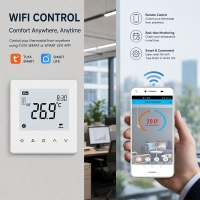 TP518 Series Zigbee Smart Fan Coil Thermostat with APP Control for Intelligent HVAC System