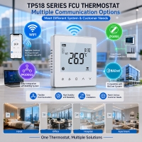 TP518 Series Zigbee Smart Fan Coil Thermostat with APP Control for Intelligent HVAC System