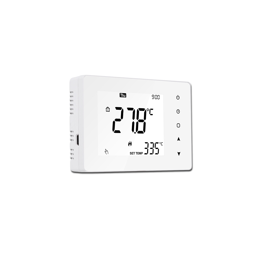Large LCD display wired heating thermostat for gas boiler 