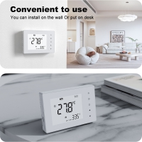 TP708RF 868MHz Wireless Gas Boiler Thermostat with large LCD Display