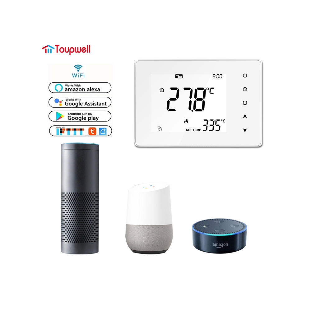 TP818 WIFI series Tuya smart WIFI large LCD display  heating room thermostat 