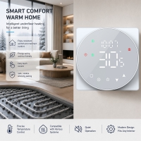 TP908WHP Modern LED colorful Display Hydronic Room Thermostat