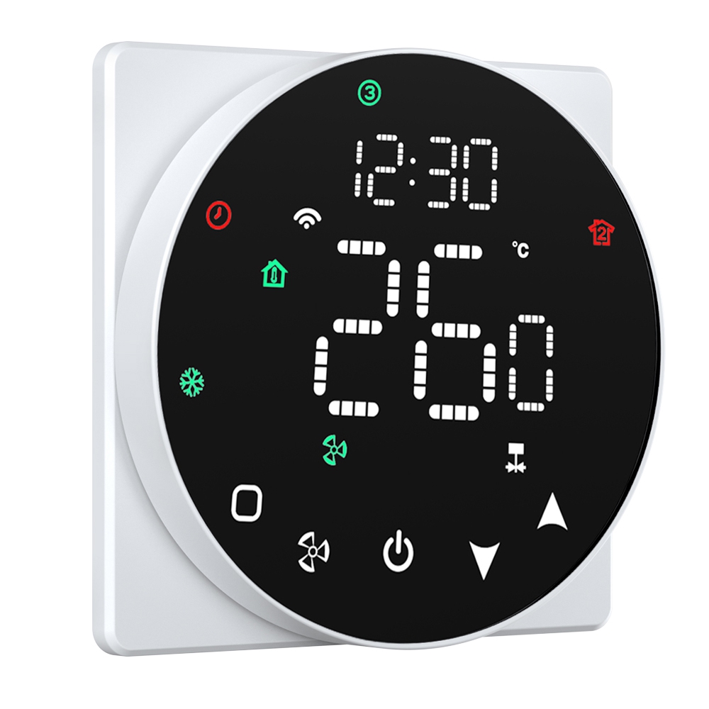 Touch type LED colorful display digital Room Thermostat TP908FC4N