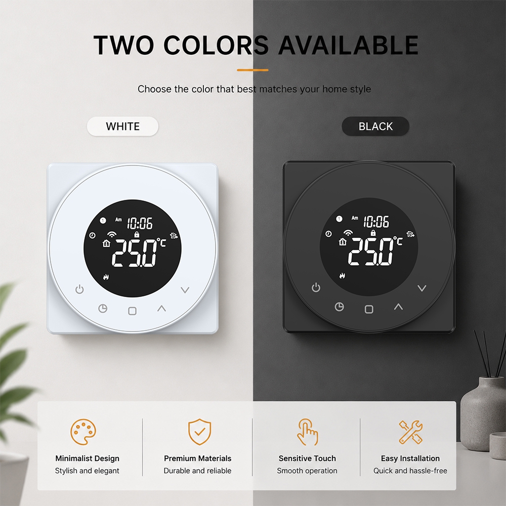 TP909UHPW Energy Saving WiFi Underfloor Heating Thermostat with Weekly Schedule