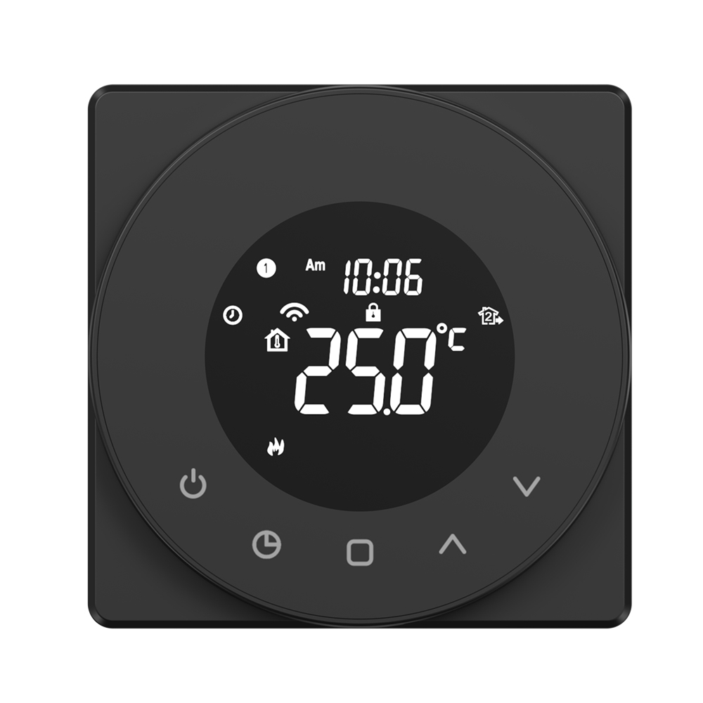 TP909 round display VA LCD heating digital room thermostat 