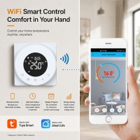 TP909WHPW Digital Tuya Smart WIFI Hydronic Heating Thermostat