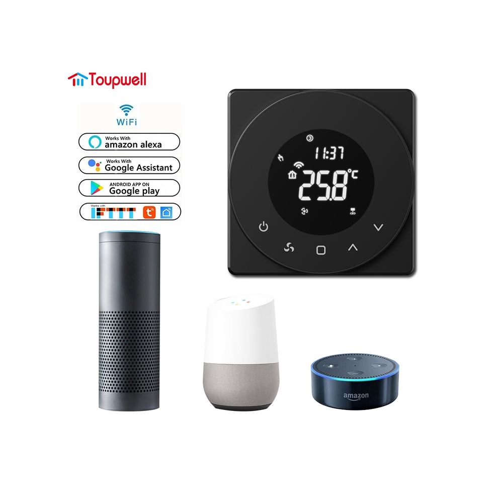 Nest type Round TUYA WIFI Smart Fan Coil Room Thermostat TP909series