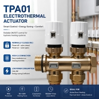 2W 24V Normally Close Type Thermal actuator for manifold heating system  