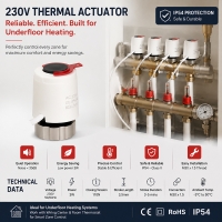 TPA02  220V Normally Close type Thermal Actuator 