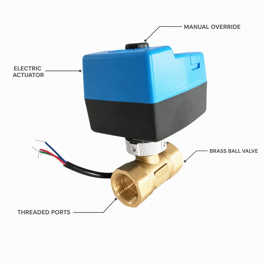 TPBA03 series Modulating/3position on off Ball Valve  